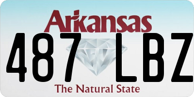 AR license plate 487LBZ