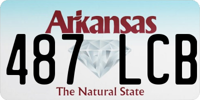 AR license plate 487LCB