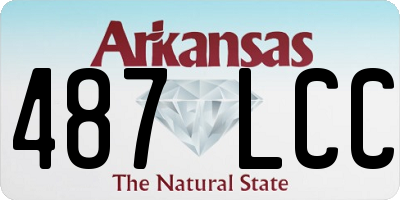 AR license plate 487LCC