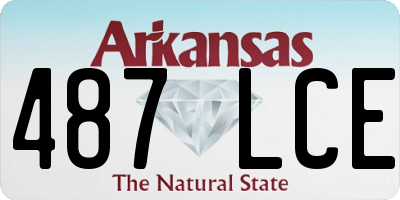 AR license plate 487LCE