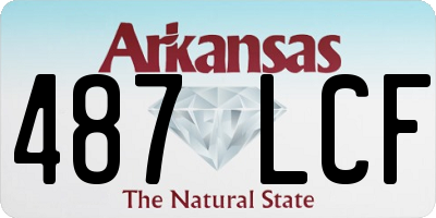 AR license plate 487LCF