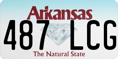 AR license plate 487LCG