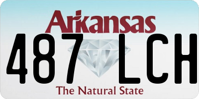 AR license plate 487LCH