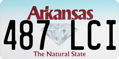 AR license plate 487LCI