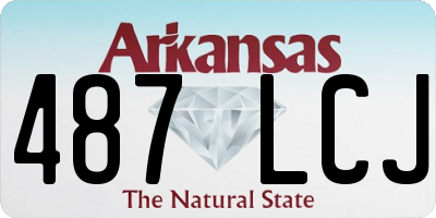 AR license plate 487LCJ
