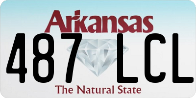 AR license plate 487LCL