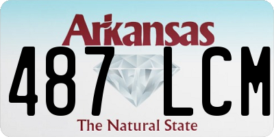 AR license plate 487LCM