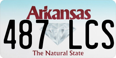 AR license plate 487LCS
