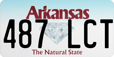 AR license plate 487LCT