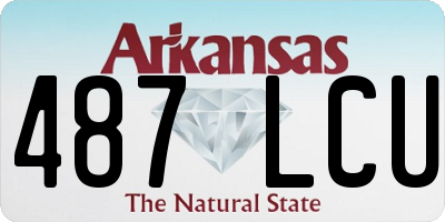 AR license plate 487LCU