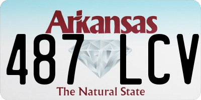 AR license plate 487LCV