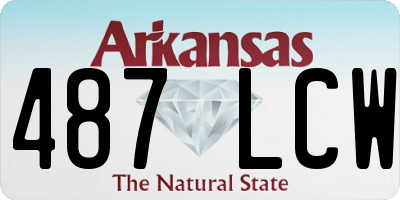 AR license plate 487LCW