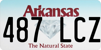 AR license plate 487LCZ