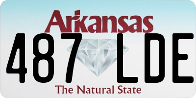 AR license plate 487LDE