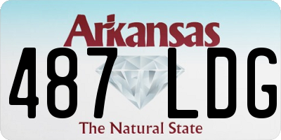 AR license plate 487LDG