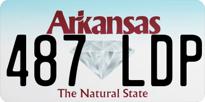 AR license plate 487LDP
