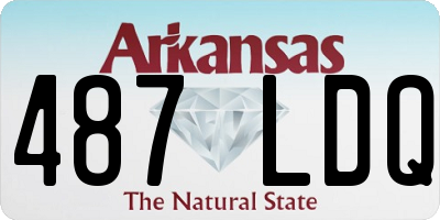 AR license plate 487LDQ