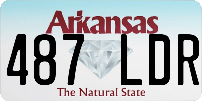 AR license plate 487LDR