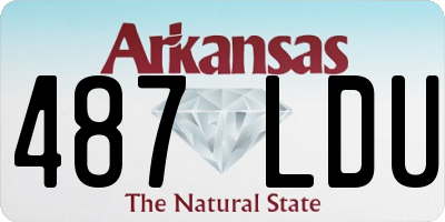 AR license plate 487LDU