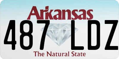 AR license plate 487LDZ