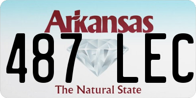 AR license plate 487LEC