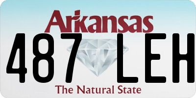 AR license plate 487LEH