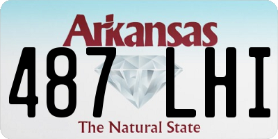 AR license plate 487LHI