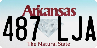 AR license plate 487LJA
