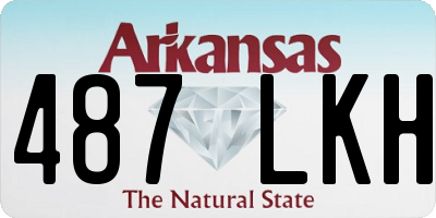 AR license plate 487LKH