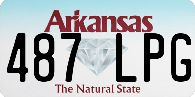 AR license plate 487LPG