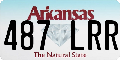 AR license plate 487LRR