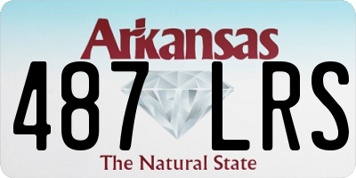AR license plate 487LRS