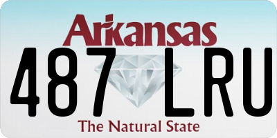 AR license plate 487LRU