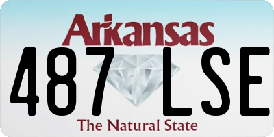 AR license plate 487LSE