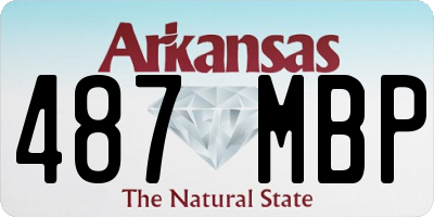 AR license plate 487MBP