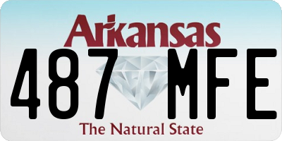 AR license plate 487MFE