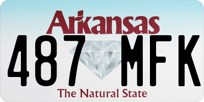 AR license plate 487MFK
