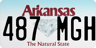 AR license plate 487MGH