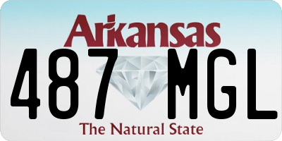 AR license plate 487MGL