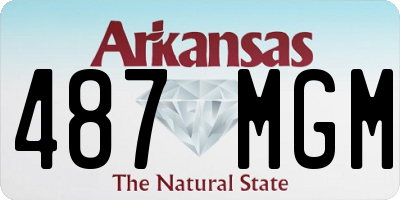 AR license plate 487MGM