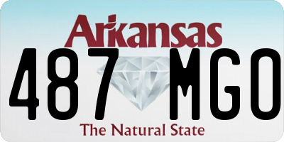 AR license plate 487MGO