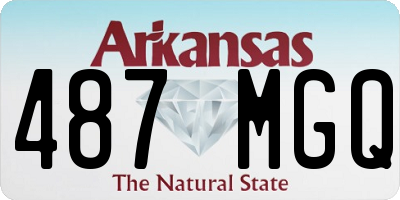 AR license plate 487MGQ