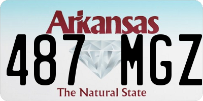 AR license plate 487MGZ