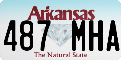AR license plate 487MHA