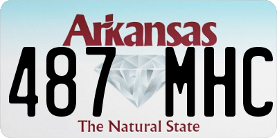 AR license plate 487MHC
