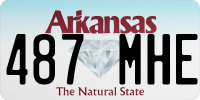 AR license plate 487MHE