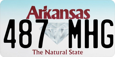 AR license plate 487MHG