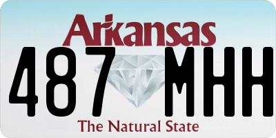 AR license plate 487MHH