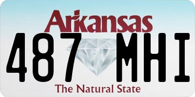 AR license plate 487MHI
