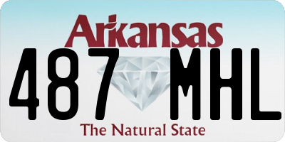 AR license plate 487MHL